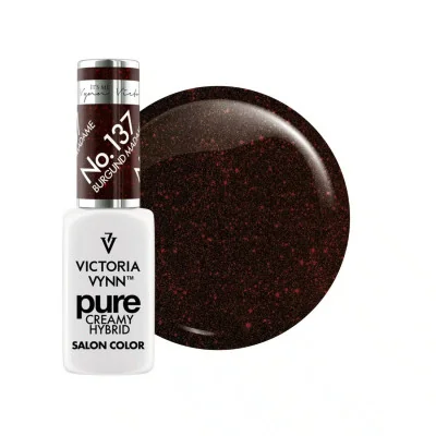 Victoria Vynn - Pure Creamy - 137 Burgund Madame - Gellack - Glitter -glamandbeauty.se Victoria Vynn - Pure Creamy - 137 Burgund Madame - Gellack - Glitter -glamandbeauty.se