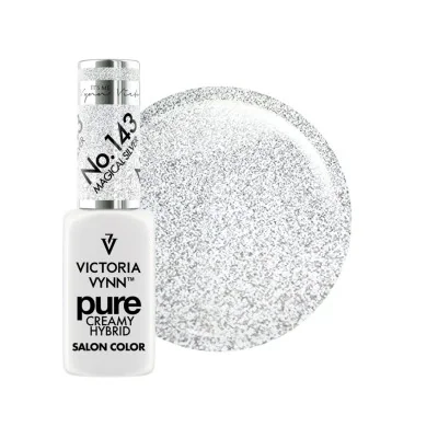 Victoria Vynn - Pure Creamy - 143 Magical Silver - Gellack - Glitter -glamandbeauty.se