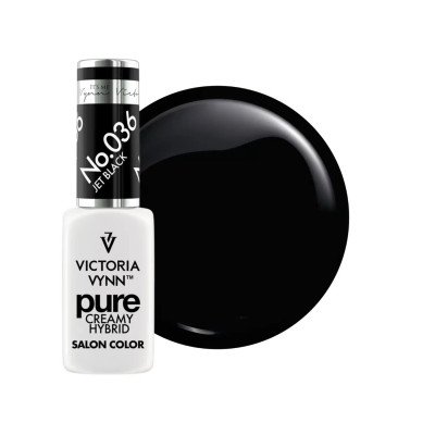 Victoria Vynn - Pure Creamy - 036 Jet Black - Gellack - Enkelfärgad -glamandbeauty.se Victoria Vynn - Pure Creamy - 036 Jet Black - Gellack - Enkelfärgad -glamandbeauty.se