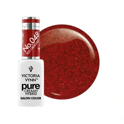 Victoria Vynn - Pure Creamy - 048 Red Obsessed - Gellack - Glitter -glamandbeauty.se Victoria Vynn - Pure Creamy - 048 Red Obsessed - Gellack - Glitter -glamandbeauty.se