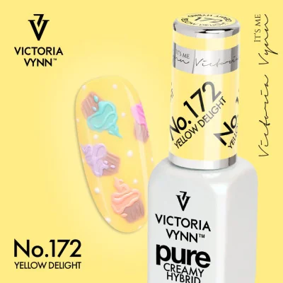 Victoria Vynn - Pure Creamy - 172 Yellow Delight - Gellack - Enkelfärgad -glamandbeauty.se