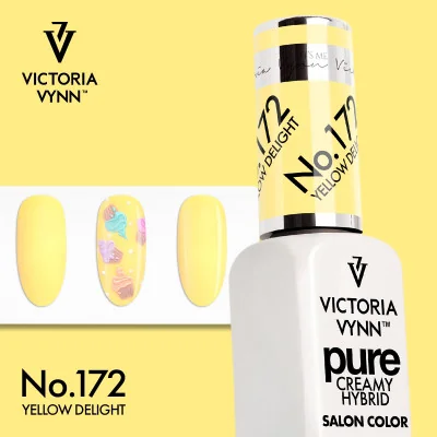 Victoria Vynn - Pure Creamy - 172 Yellow Delight - Gellack - Enkelfärgad -glamandbeauty.se