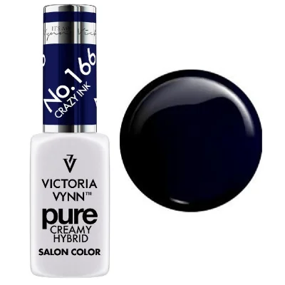 Victoria Vynn - Pure Creamy - 166 Crazy Ink - Gellack - Enkelfärgad -glamandbeauty.se
