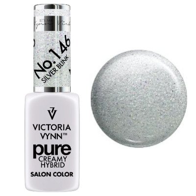 Victoria Vynn - Pure Creamy - 146 Silver Blink - Gellack - Glitter -glamandbeauty.se