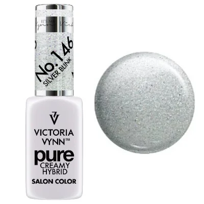 Victoria Vynn - Pure Creamy - 146 Silver Blink - Gellack - Glitter -glamandbeauty.se