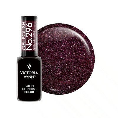 Victoria Vynn - Gel Polish - 296 Burgundy Altair - Gellack - Glitter -glamandbeauty.se