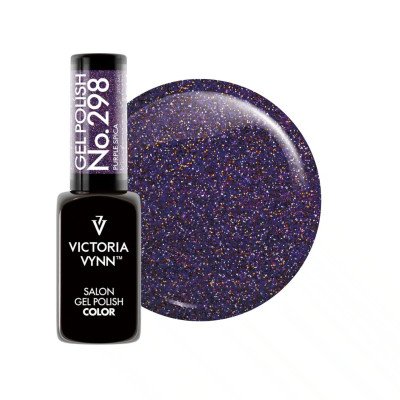 Victoria Vynn - Gel Polish - 298 Purple Spica - Gellack - Glitter -glamandbeauty.se Victoria Vynn - Gel Polish - 298 Purple Spica - Gellack - Glitter -glamandbeauty.se