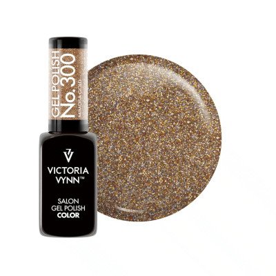 Victoria Vynn - Gel Polish - 300 Mimosa Gold - Gellack - Glitter -glamandbeauty.se