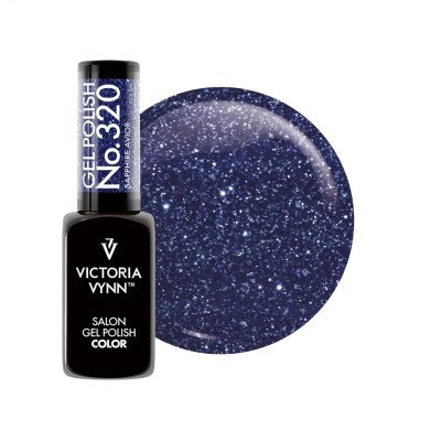 Victoria Vynn - Gel Polish - 320 Sapphire Avior - Gellack - Glitter -glamandbeauty.se Victoria Vynn - Gel Polish - 320 Sapphire Avior - Gellack - Glitter -glamandbeauty.se