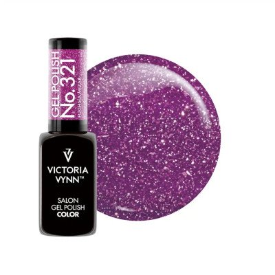 Victoria Vynn - Gel Polish - 321 Fuchsia Mizar - Gellack - Glitter -glamandbeauty.se Victoria Vynn - Gel Polish - 321 Fuchsia Mizar - Gellack - Glitter -glamandbeauty.se