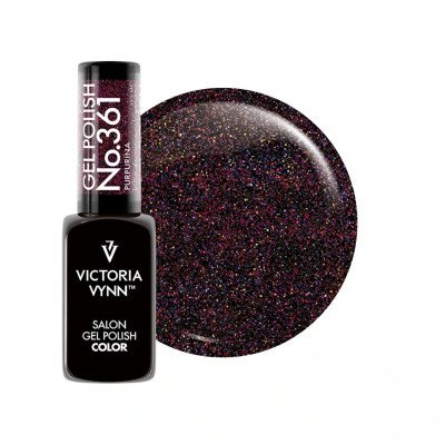 Victoria Vynn - Gel Polish - 361 Purpurina - Gellack - Glitter -glamandbeauty.se