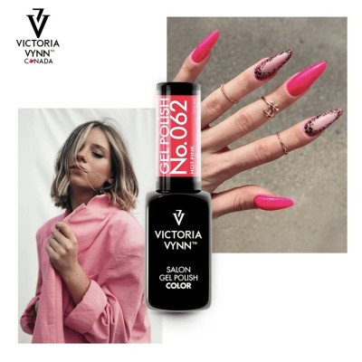Victoria Vynn - Gel Polish - 062 Hot Pink - Gellack - Enkelfärgad -glamandbeauty.se
