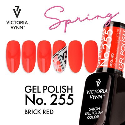 Victoria Vynn - Gel Polish - 255 Brick Red - Gellack - Enkelfärgad -glamandbeauty.se