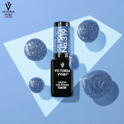 Victoria Vynn - Gel Polish - 319 Blue Castor - Gellack - Glitter -glamandbeauty.se