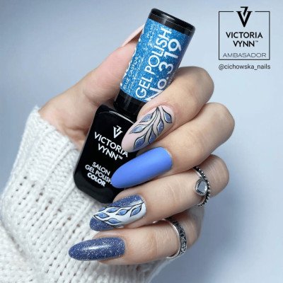 Victoria Vynn - Gel Polish - 319 Blue Castor - Gellack - Glitter -glamandbeauty.se