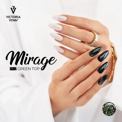 Top coat - Mirage - Green - No Wipe - 8 ml - Victoria Vynn - Top / Bas / Remover -glamandbeauty.se Top coat - Mirage - Green - No Wipe - 8 ml - Victoria Vynn - Top / Bas / Remover -glamandbeauty.se