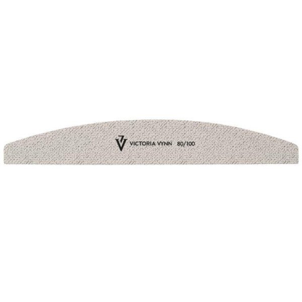 10-pack Nagelfilar - Halvmåne - 80/100 - Victoria Vynn  - Grå