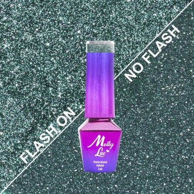 Mollylac - Gellack - Flashling lights - 612 5ml - Flash / Glitter -glamandbeauty.se