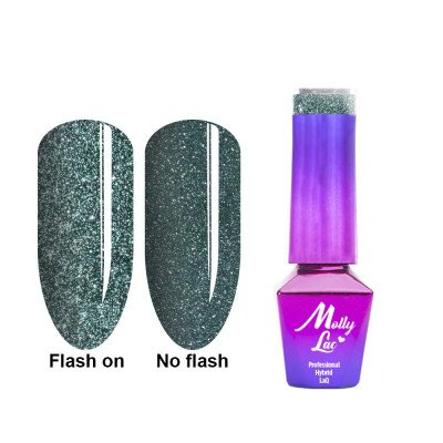Mollylac - Gellack - Flashling lights - 612 5ml - Flash / Glitter -glamandbeauty.se