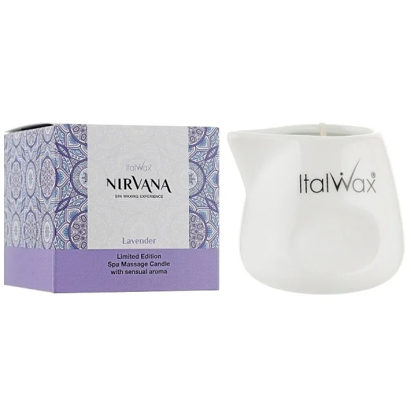 12x75ml Massageljus - Lavender - Nirvana - Italwax 