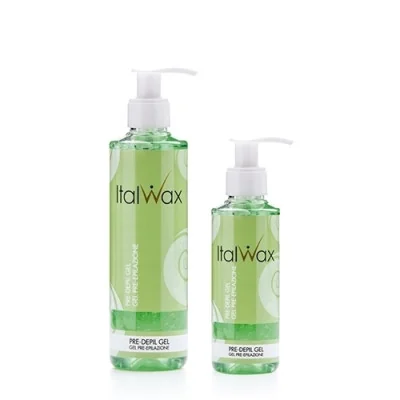 12x250ml Före vaxning gel - Italwax - Talk / Oljor / Lotion - Före / Efter -glamandbeauty.se