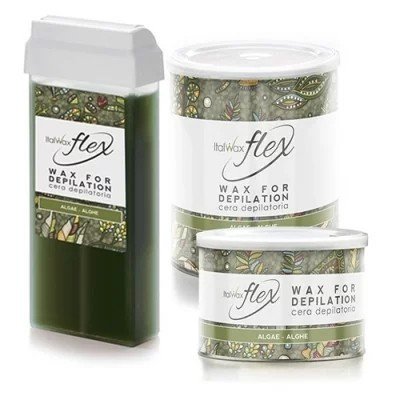 6x800g Flex - Algae - Varmt Vax Burk - Italwax - Varmvax - Burk -glamandbeauty.se