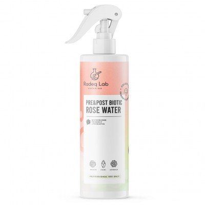 Pre&Post Biotic Rose Water - Sockervax - 430ml - Radeq Lab  - Före / Efter sockrings produkter -glamandbeauty.se