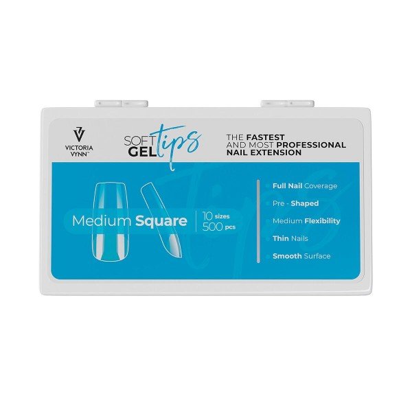 Tippar - Medium Square - Soft gel tips - Victoria Vynn