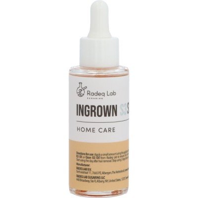 Ingrown S3 Serum - 50ml - Radeq Lab - För innåtväxande hår  - Före / Efter sockrings produkter -glamandbeauty.se