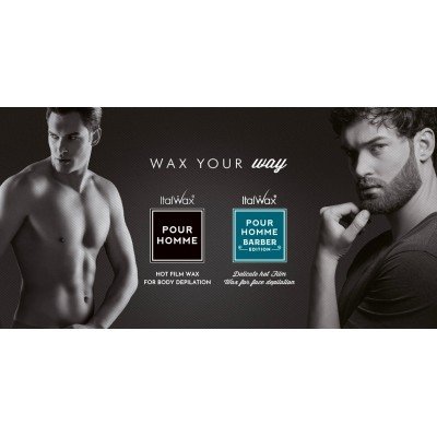 Glam And Beauty 20x500g Barber edition - Ansiktsvax för män - Vax i flingor (Filmvax) - Italwax