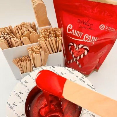 Glam And Beauty 500g Candy Cane - Vax i flingor (Filmvax) - Italwax