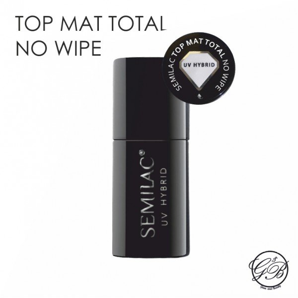 Semilac - Hybrid Gel - Top Mat - No Wipe (Matt) - 7 ml