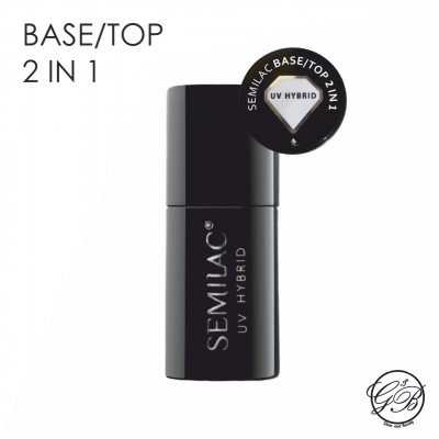 Semilac - Hybrid Gel - 2in1 Base / Top - 7 ml