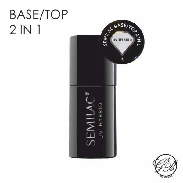 Semilac - Hybrid Gel - 2in1 Base / Top - 7 ml